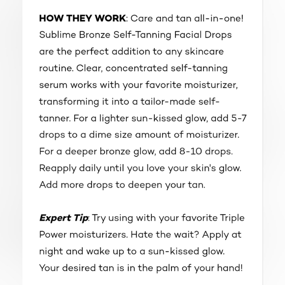 New L'Oreal Sublime Bronze Self-Tanning Facial Drops - Picture 4 of 5